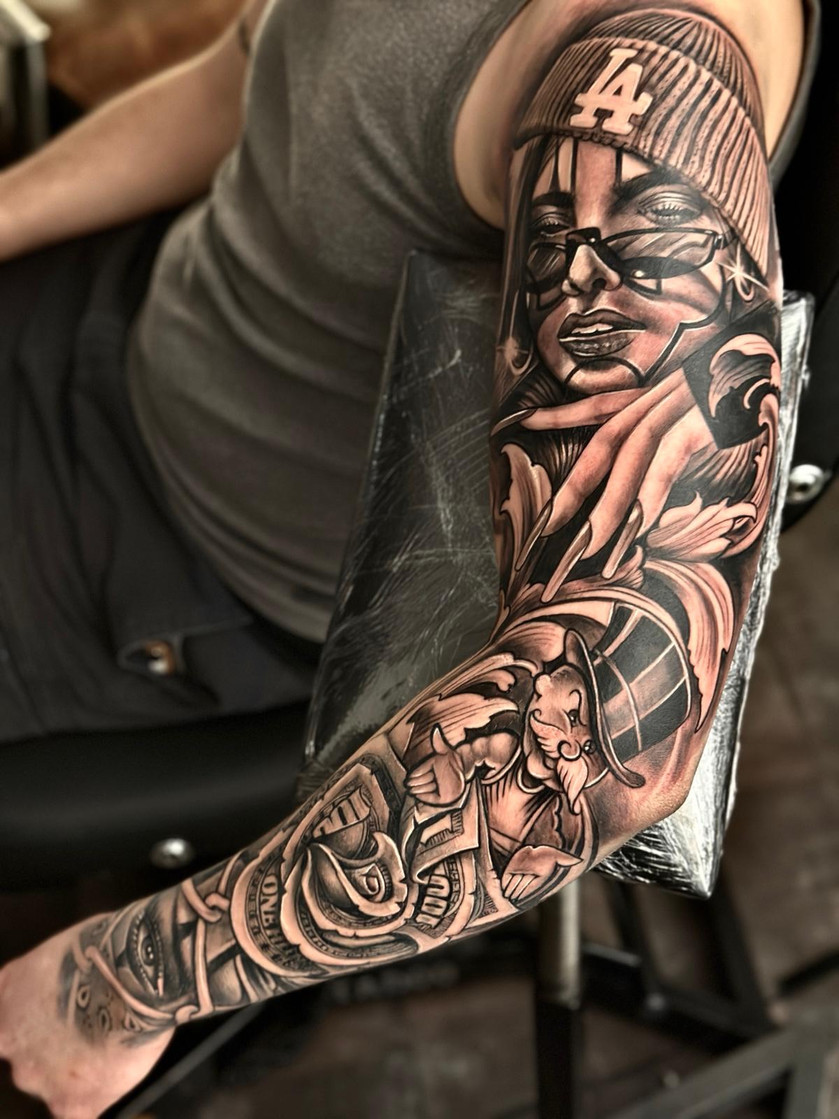 Realistisches Porträt-Sleeve